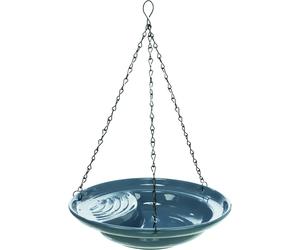 Mangeoire pour oiseaux suspendu en céramique Trixie Bleu 530 ml