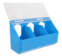 Mangeoire pour Perroquet Suspendue Anti-éclaboussures, Plastique Léger | Grille Multiple, pour Pigeons et Oiseaux Domestiques, Usage Alimentation, Format Compact