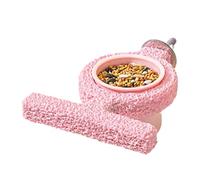 Mangeoire pour perruches - Mangeoire pour cage à vaisselle, bol d'eau pour conure, perruche, cacatoès, canari, inséparable, calopsitte, offre un accès facile à la nourriture, garde les oiseaux confort