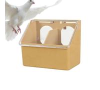 Mangeoire pour pigeons à double trou de 16 cm | Boîte d'alimentation en suspension résistante | Distributeur de céréales à deux fentes pour pigeons et ABS