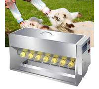 Mangeoire pour porcelet - Station de lactation en acier inoxydable avec 10/14 , empêche la course, idéal pour les soins des porcelets et de l'agneau, facile à utiliser et à nettoyer