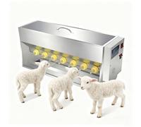 Mangeoire pour porcelets, mangeoire multi-porcelets pour fermes, capacité de 15/20 L, 14 avec trou de source sonore, idéal pour les pâturages et les soins des animaux