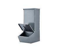 VEVOR Mangeoire pour porcs 90,9 L – Porte unique, acier galvanisé – Pour 5 porcs, gris foncé