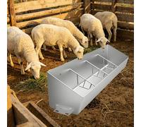 Mangeoire pour Porcs Pièce de Rechange pour Mangeoire Chèvres de Grande Capacité, Râtelier Foin Robuste Grille Séparation, Mangeoire Porcs Pâturage Fixation Murale Sol(L120cm/3.9ft(4 Slots))