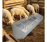 Mangeoire pour Porcs Pièce de Rechange pour Mangeoire Chèvres de Grande Capacité, Râtelier Foin Robuste Grille Séparation, Mangeoire Porcs Pâturage Fixation Murale Sol(L150cm/4.9ft(5 Slots))