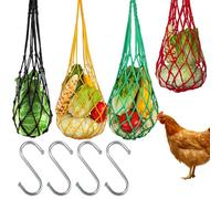 Mangeoire pour poules automatique - Mangeoire à poules anti-nuisible - Mangeoire à poules en Nylon durable et facile à nettoyer - Idéale pour le grain,les légumes, et les friandises pour les volailles