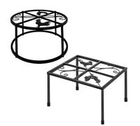 Mangeoire pour poules - Support en métal - Accessoires pour poulailler - Support surélevé - Support d'alimentation pour poulailler - Support pour poulailler à l'intérieur et à l'extérieur