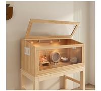 Mangeoire pour poulet - Cage à hamster pour petits animaux, facile à assembler et à nettoyer, idéale pour lapins et cochons d'Inde, habitat 3 en 1