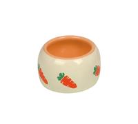 Mangeoire pour rongeurs en céramique Nobby Pet Carrot Beige 125 ml