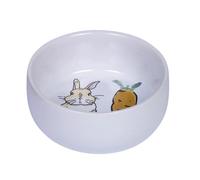 Nobby Nager Carrot Plus Gamelle en céramique Blanc Ø 11 cm x 4,5 cm 300 ML