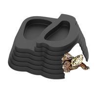 Mangeoire pour tortue - Facile à nettoyer - 4 x 13 x 6 cm - Support d'angle robuste - Décoration pour aquarium - Dragon barbu - Scorpion - Amphibien - Accessoires de terrarium