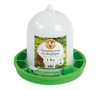 Mangeoire pour volailles à trémie Chick'A Vert 1 kg