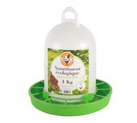 Mangeoire pour volailles à trémie Chick'A Vert 2,4 kg
