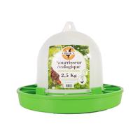 Mangeoire pour volailles à trémie Chick'A Vert 2,5 kg