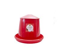 Mangeoire pour volailles à trémie plastique Chick'A Rouge 10 L