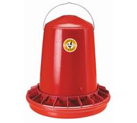 Mangeoire pour volailles à trémie plastique Chick'A Rouge 12 L
