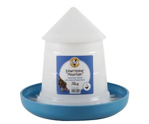 Mangeoire pour volailles conique Chick'A Mountain Bleu 3 kg