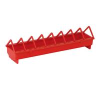 Mangeoire pour volailles en plastique Duvoplus Rouge 12x51x11,5 cm