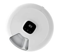 Mangeoire Programmable pour Animaux de Compagnie, Conception ABS, Distributeur de Nourriture à 6 Fentes pour croquettes sèches et collations programmées, mangeoires automatiques pour Chats