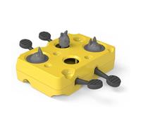 Mangeoire puzzle pour chat en forme de fromage Whack-a-Mole, souris pop-up 2 en 1 et fonction de distribution de friandises, structure amovible facile à nettoyer, jouet d'enrichissement interactif