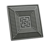 Mangeoire puzzle pour chat, tapis d'alimentation imperméable, base antidérapante en silicone de 20 x 20 cm, matériau authentique sûr, alimentation lente interactive pour l'intérieur, chaton, chiot