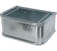 Kerbl Auge rectangulaire zinguée pour cheval 35 L