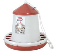 Mangeoire silo en plastiqu pour basse cour Zolux Rouge 4 kg