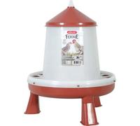 Mangeoire silo pied pour poules Zolux Rouge 4 kg