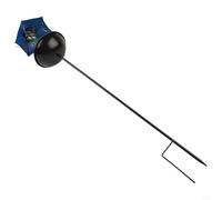 Mangeoire solaire pour oiseaux en forme de grenouille pour allée de jardin, station d'alimentation en métal avec lumière LED, résistante aux intempéries, décoration de cour pour jardins britanniques
