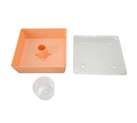 Mangeoire supérieure de ruche, 18,5x18,5x5,3 cm / 7,3x7,3x2,1 pouces Mangeoires pour colibris en acrylique, mangeoire carrée extérieure pour apiculture pour nourrir l'eau ou le