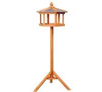 HOMCOM Mangeoire Mangeoire pour Oiseaux Sauvages sur Pied nichoir a Plateau Station a Oiseau Abris à Oiseaux Bois pour Exterieur 113 cm