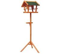 Mangeoire sur pied nichoir a plateau station a oiseaux bois pour exterieur 150cm