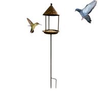 Mangeoire sur Pied pour Oiseaux d'Extérieur Point Repos Plat à Vintage