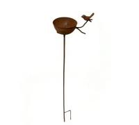 Mangeoire sur Pied pr Jardin Rustique | Finition Aspect Fonte Rillée, Vintage, pr Pelse