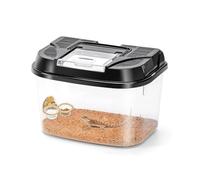 Mangeoire Suspendue en Plastique avec Double Bol, idéale pour Nourriture et Eau, Animaux domestiques en intérieur et en extérieur.