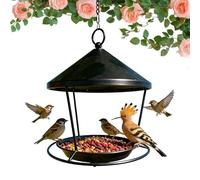 Mangeoire suspendue - Mangeoire pour oiseaux d'extérieur, unité suspendue en métal, station de nourriture pour la faune | Accessoire de jardin résistant aux intempéries, élément décoratif d'arrière-co