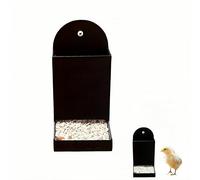 Mangeoire Suspendue pour Poules, coquilles d'huîtres et Gravier, Accessoires pour Animaux, mangeoire Suspendue pour Poules, Accessoires pour poulaillers pour Poules et Canards. (#Black)