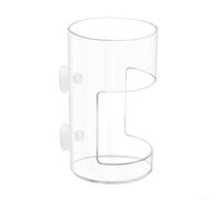 Mangeoire transparente pour aquarium permettant de surveiller visuellement les niveaux de nourriture et l'état de distribution sans le retirer de la configuration du réservoir (rond)