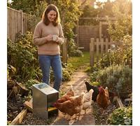 Mangeoire trémie galva 2,5 kg ProFeeder anti-gaspillage Olba