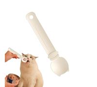 Mangeoires à bande pour chat - Cuillères à presser multifonctionnelles 2 en 1 pour chat | Cuillères à friandises en forme de tête de chat mignonne, cuillères à friandises pour chat, nourriture humide