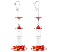 Mangeoires à colibris à suspendre - Installation pratique en plein air, anti-abeilles, transparent et portable Colibri | Multipurpose Outdoor Indoor Utility