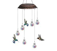 Mangeoires à Colibris pour l'Extérieur,Carillon à Vent Décoratif d'Extérieur,Distributeur de Nectar Suspendu - pour Jardin Balcon Terrasse Fenêtre Attraction des Oiseaux Sauvages