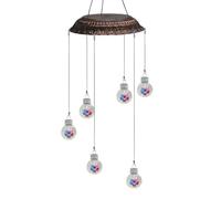 Mangeoires à colibris pour l'extérieur | Carillon à vent décoratif d'extérieur - Station d'alimentation - pour jardin, terrasse, pelouse, fenêtre, balcon, terrasse, attraction de la faune