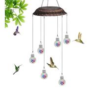 Mangeoires à Colibris pour l'Extérieur,Carillon à Vent Décoratif d'Extérieur | Station de Nourrissage - pour Jardin Balcon Terrasse Fenêtre Attraction des Oiseaux Sauvages