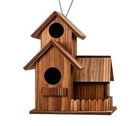 Mangeoires à Écureuils d'Extérieur Bol Mangeoire pour avec Auvent | Maison Suspendue Jardin Extérieur Cour Terrasse Balcon Arbre Fenêtre Maison Clôture Aire De Jeux Pique-Nique