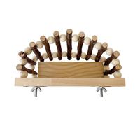 Mangeoires à mâcher en bois naturel pour petits animaux de compagnie - Résistant aux morsures - Durabilité - Mangeoires à foin pour hamster