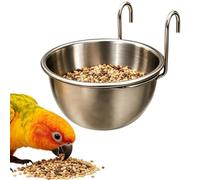 Mangeoires à Nourriture pour Perroquet Bol D'Abreuvement en Acier | Écuelle De Nourriture Pour Calopsitte Pour Perruche Perroquet Conure Cacatoès Inséparable Canari