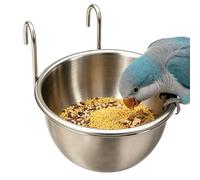 Mangeoires à Nourriture pour Perroquet Bol D'Abreuvement en Acier | Écuelle De Nourriture Pour Calopsitte Pour Perruche Perroquet Conure Cacatoès Inséparable Canari