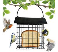 Mangeoires à oiseaux à l'épreuve des écureuils - 13,5 x 11 x 16,5 cm, outil d'alimentation en métal résistant aux intempéries et résistant aux écureuils, distributeur extérieur de mangeoire pour