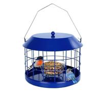 Mangeoires à oiseaux anti-écureuils, décoration de récipient de nourriture en cage, anti-écureuils, pour jardin, jardin, terrasse, pelouse, fenêtre, balcon, terrasse, attraction de la faune